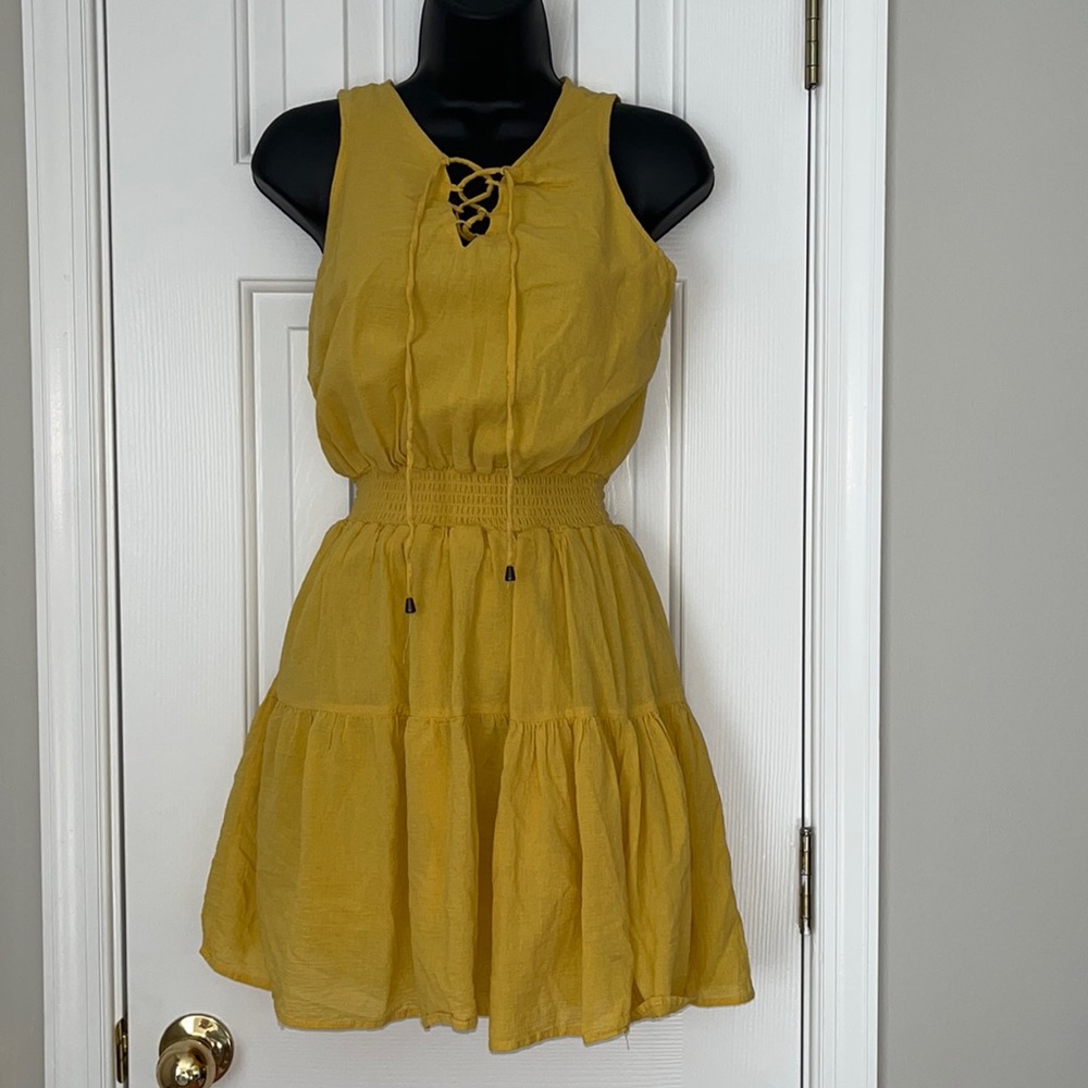 SOLD - Yellow Flowy Dress - NWOT